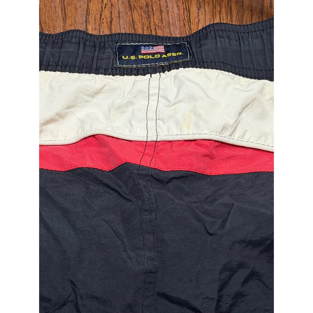 US Polo Assn Mens Board Shorts Colorblock Swim Trunks Size Large 8 Inseam - Picture 7 of 8